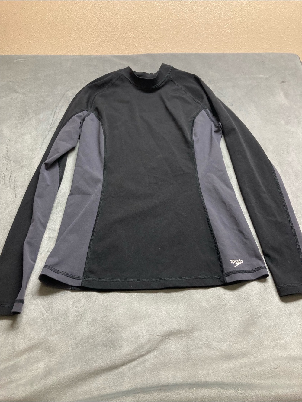 Speedo Endurance Lite Black Grey Top Medium